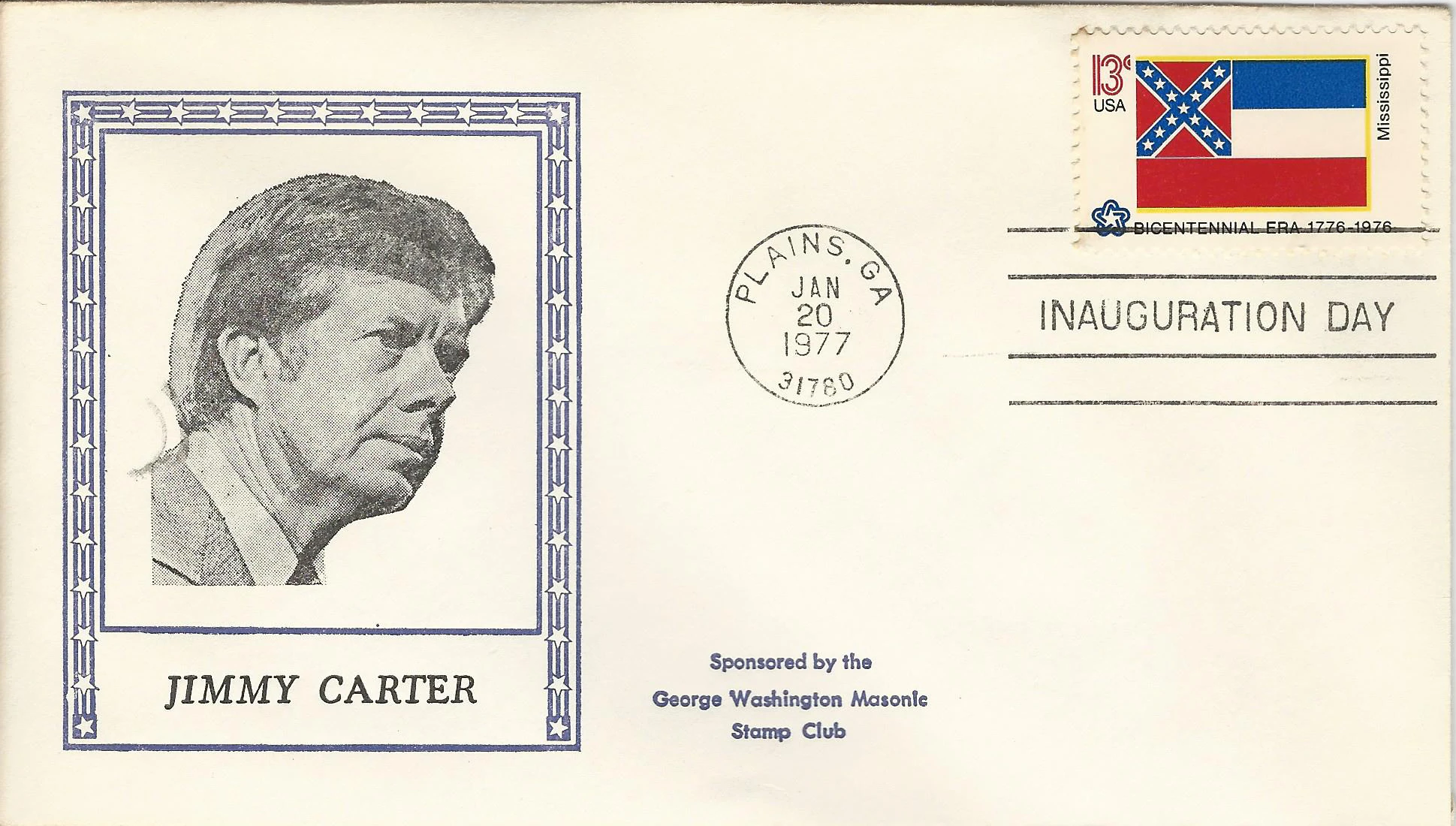 Inauguration Jimmy Carter Postmark #1: Washington, DC —&hellip;